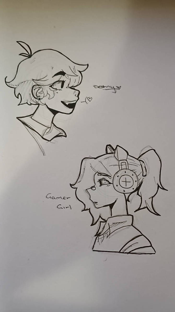 Random side profiles by Aesthetic06 on DeviantArt