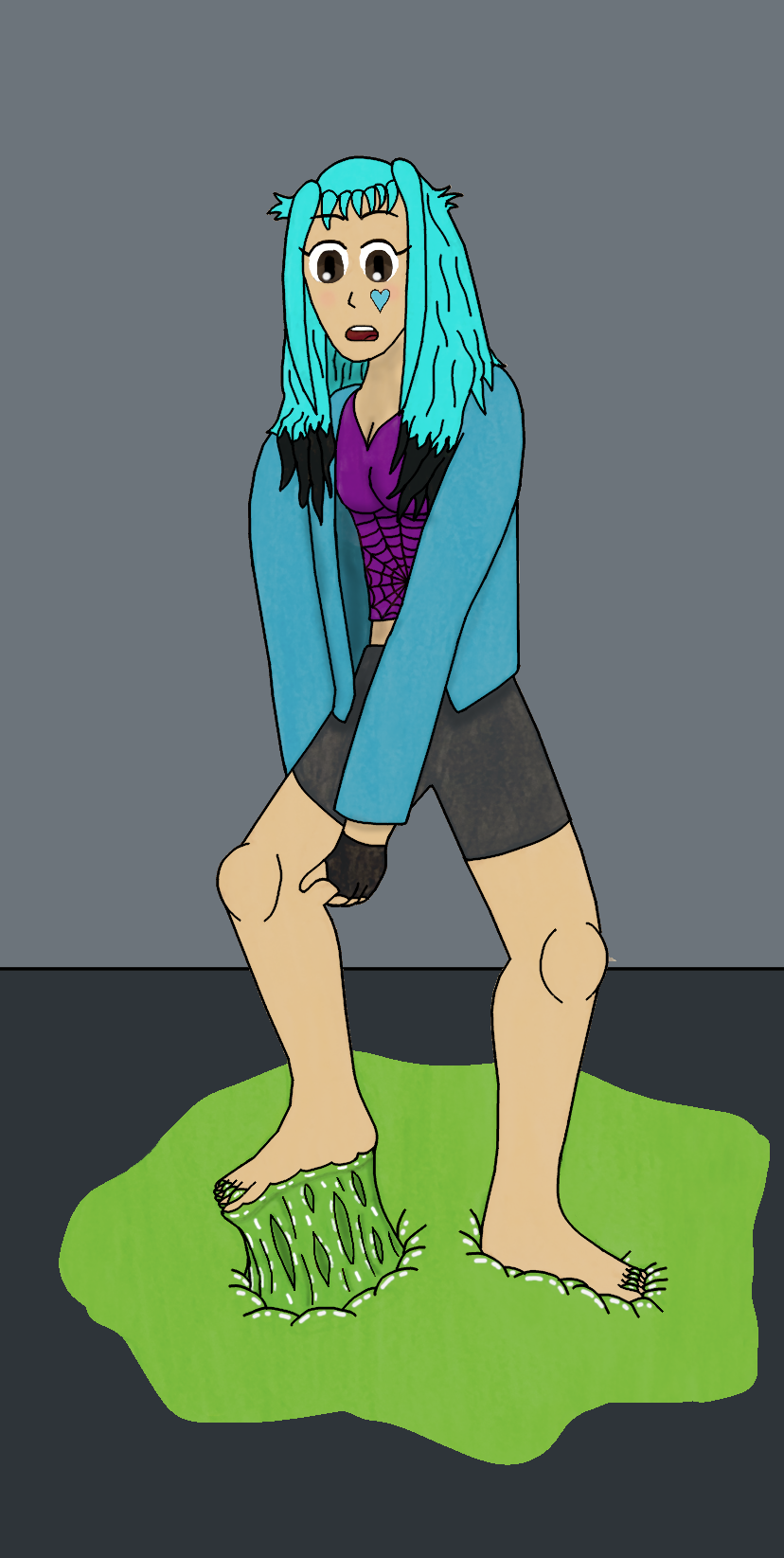 Aoki Stuck in Slime (Feet version) by dhot9230 on DeviantArt