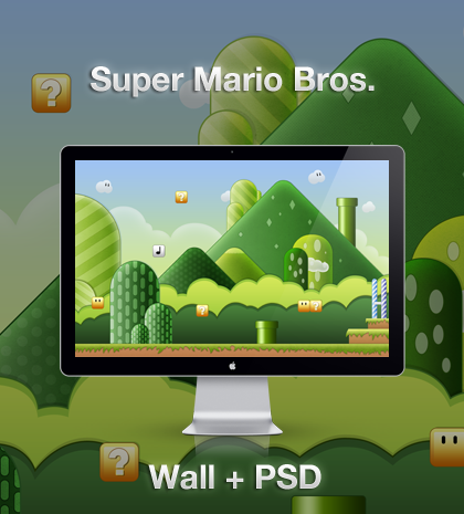 Super Mario Wallpaper+PSD