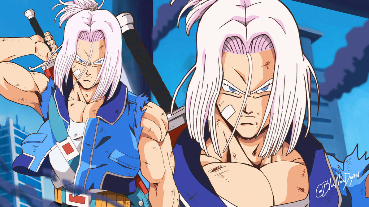 Future Trunks w Ponytail - Sleeveless Jacket by OfficialBlueNova on ...