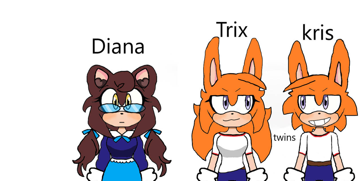 Diana Rabbit Diana the bear with Trix and Kris the rabbits! by themoonlightspy on ...