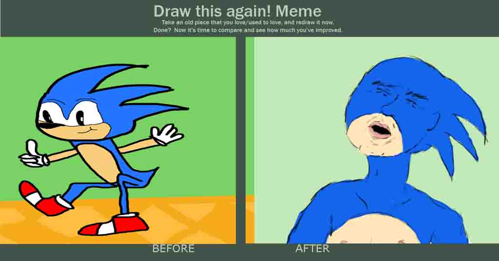draw again meme i draw sonic by Ntuni on DeviantArt