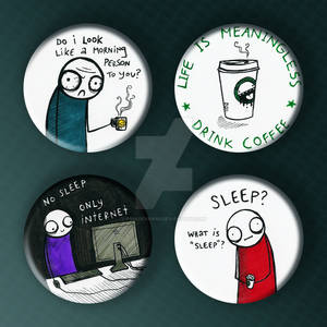 Insomniac Buttonset