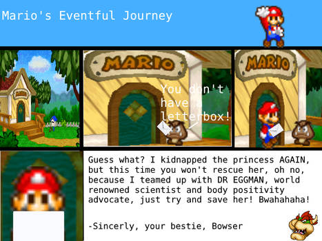 Mario's Eventful Journey Chapter 1 Page one
