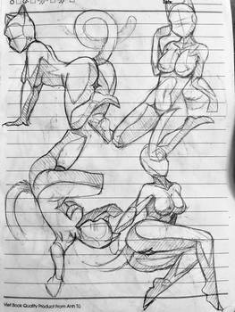 Pose Sketch Dump #7