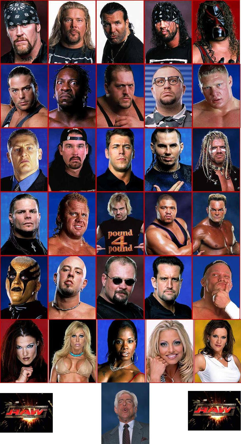WWE RAW roster by JimmyTwoTimes2K9 on DeviantArt