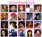 My Top 20 Most Beautiful Animated Women by JimmyTwoTimes2K9