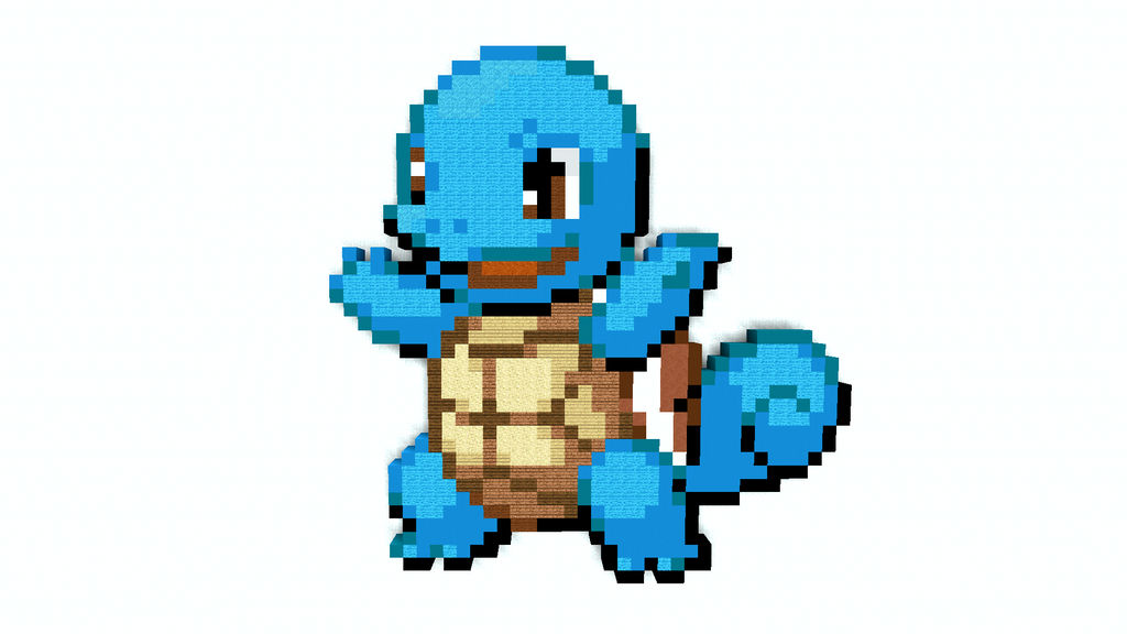 Squirtle Pixel Art 