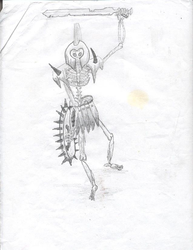 Rustic Skeleton Warrior by Grahamatica on DeviantArt