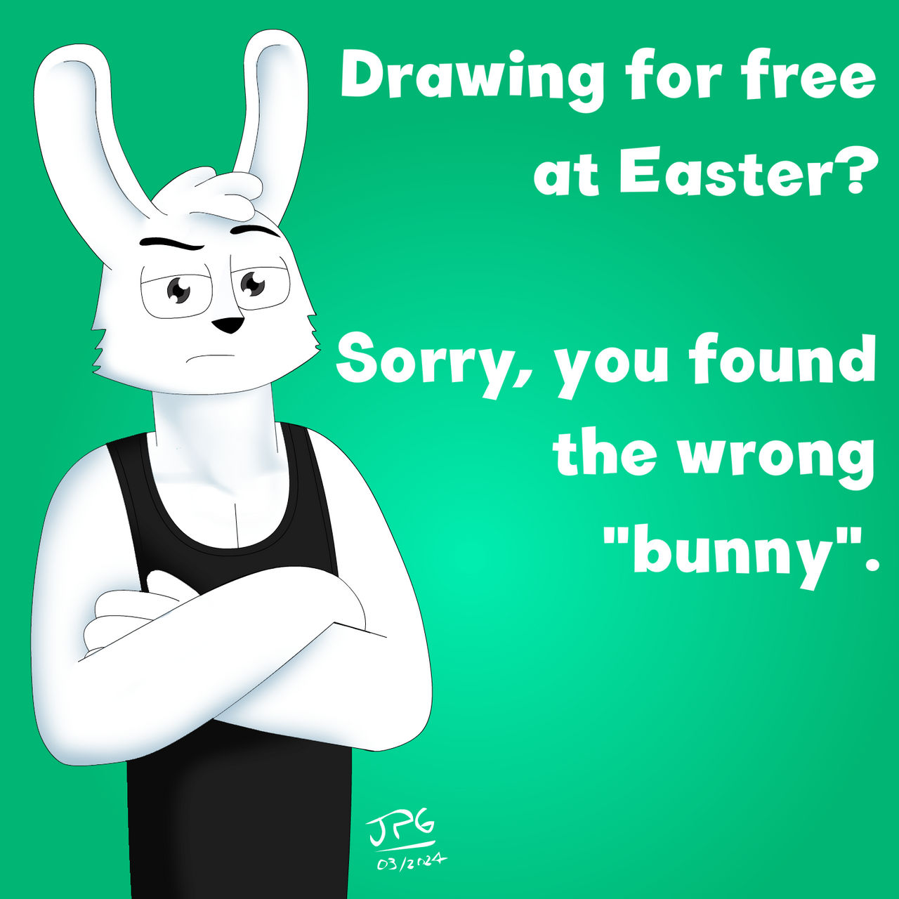 Artist Easter Bunny by joaopedro4856 on DeviantArt