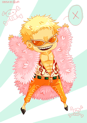 COMO DESENHAR DOFLAMINGO CHIBI ONE PIECE passo a passo 