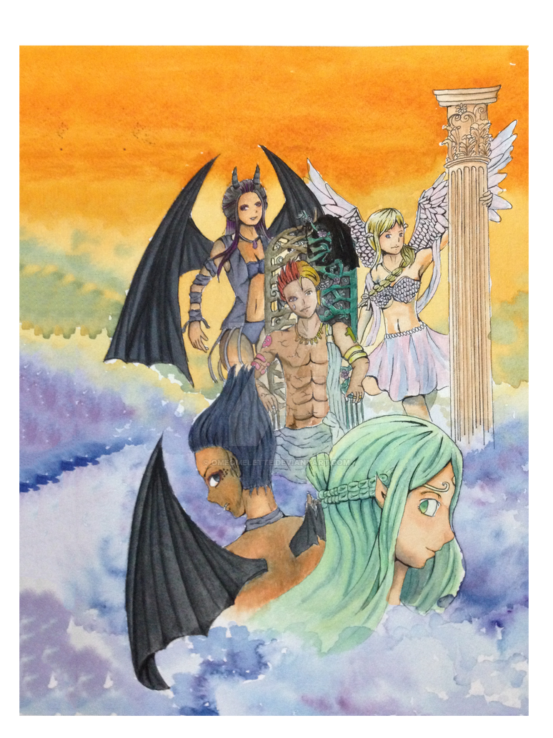 Gods and Deamons by OmeOmelette on DeviantArt