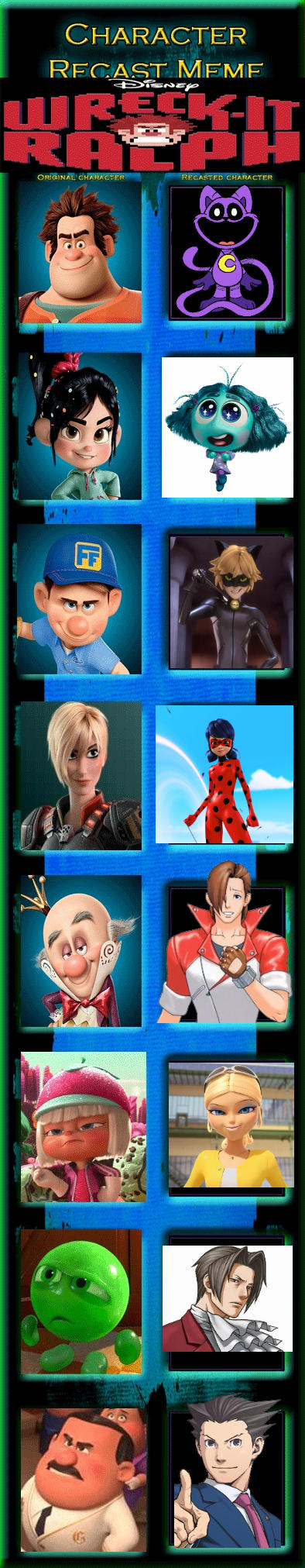 Recaed Ralph Wreck It Ralph Recast Meme by KaiceysArt on DeviantArt
