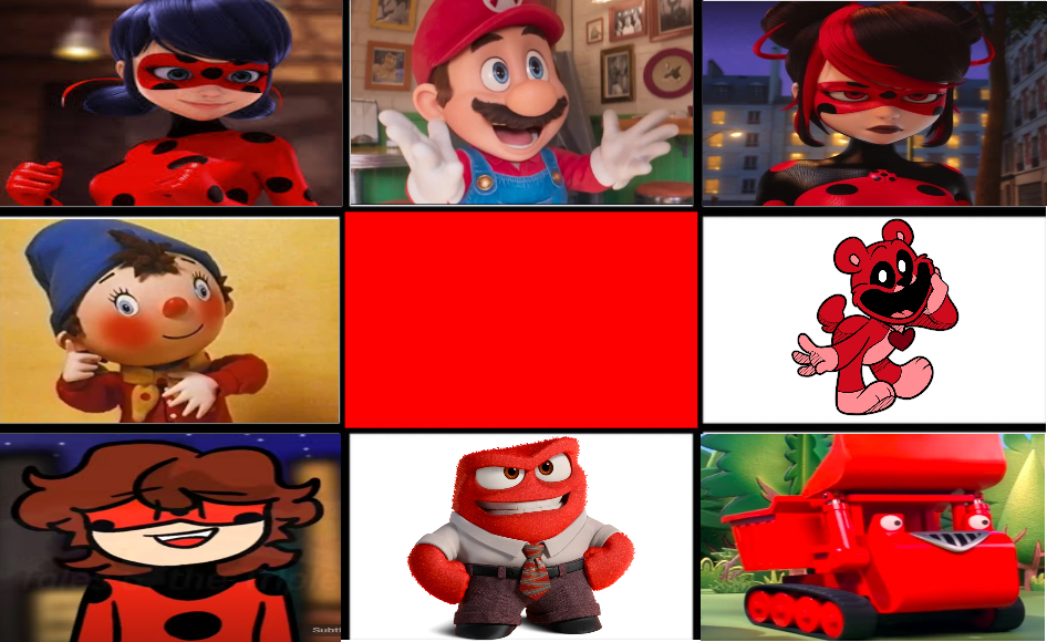My Favourite Red Characters by KaiceysArt on DeviantArt