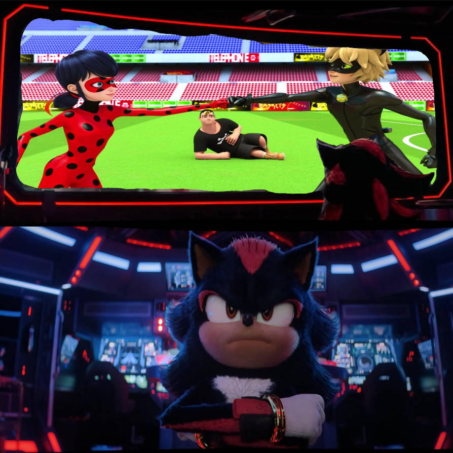 Shadow is watching Miraculous Ladybug by KaiceysArt on DeviantArt