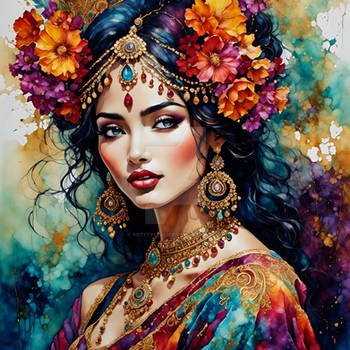 Portrait of Indian beauty