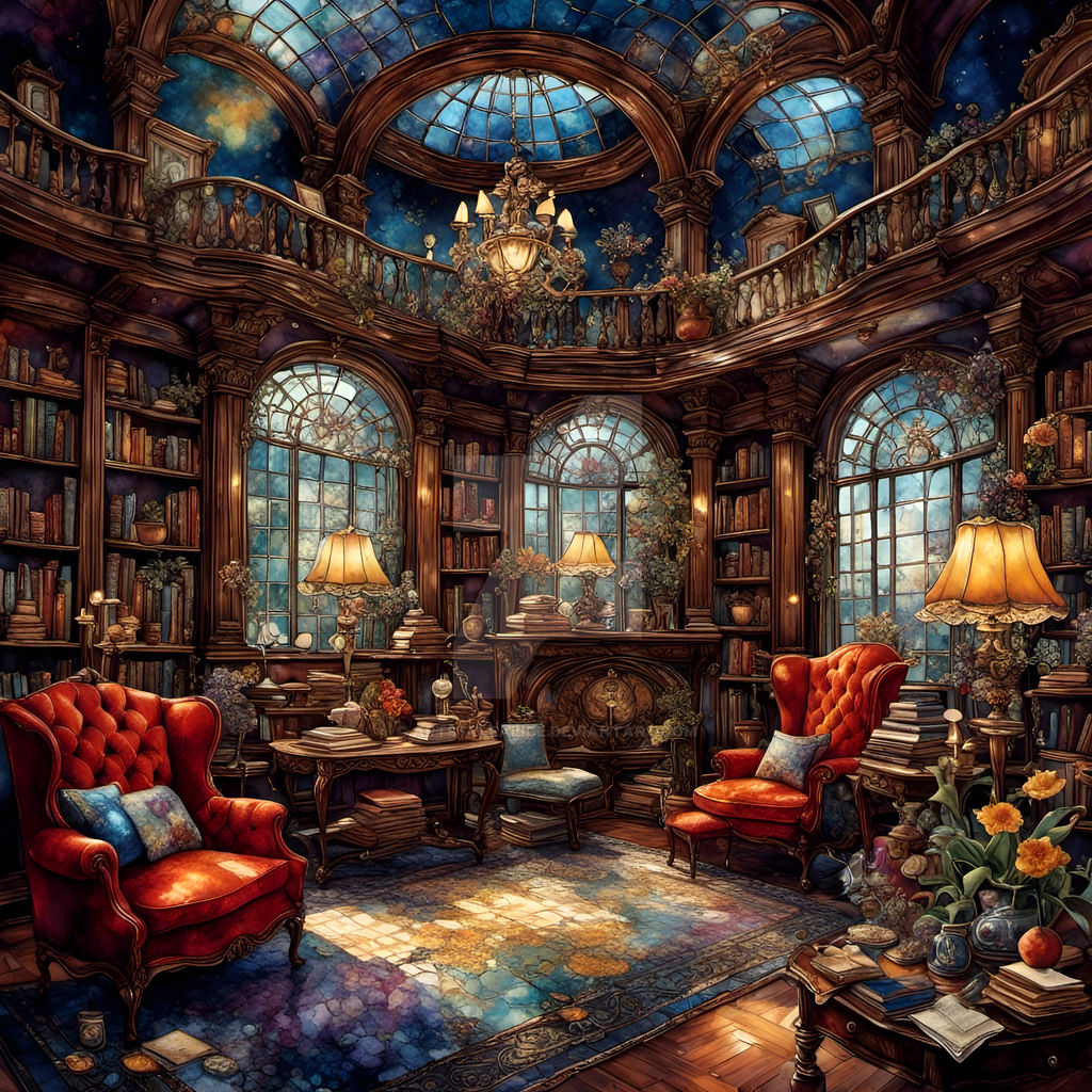 Magic Library by ArtStyleAlice on DeviantArt