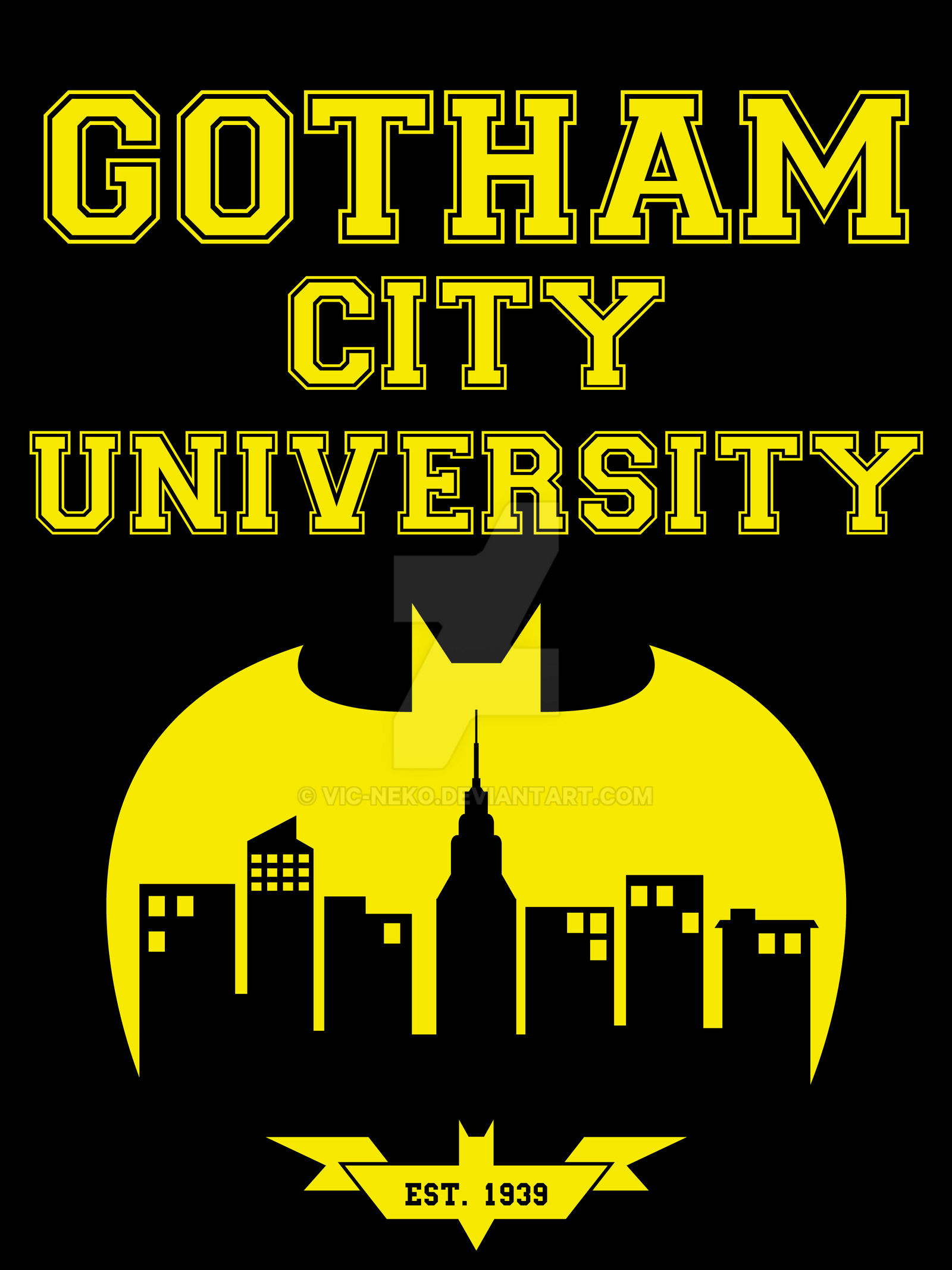 Gotham City University t-shirt