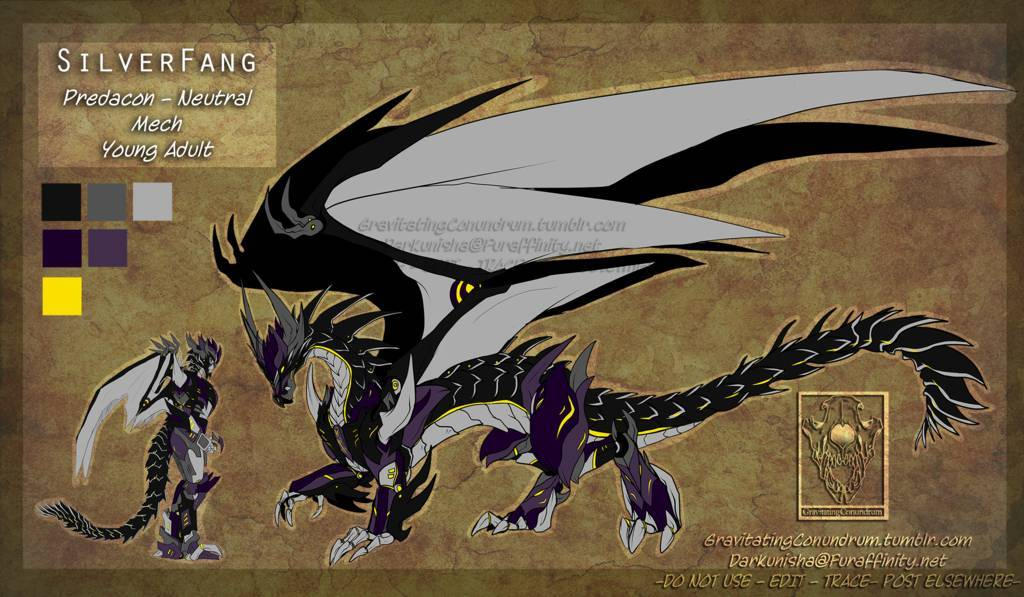Predacon oc: Silverfang by chancecroc on DeviantArt