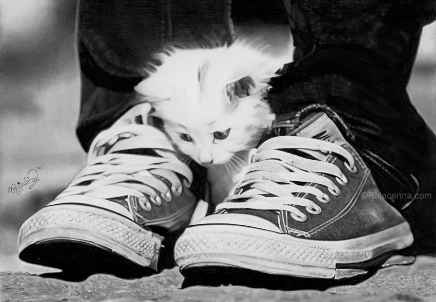 Caught between two shoes by Rajacenna