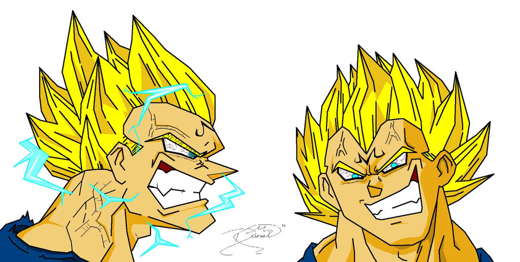 MS Paint Majin Vegeta by Dammit333 on DeviantArt
