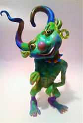 Whimsical Goblin Sculpture