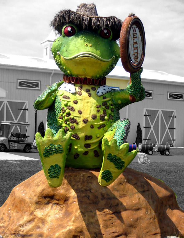 Frog Greeter Welcome Frog by skyblue67 on DeviantArt