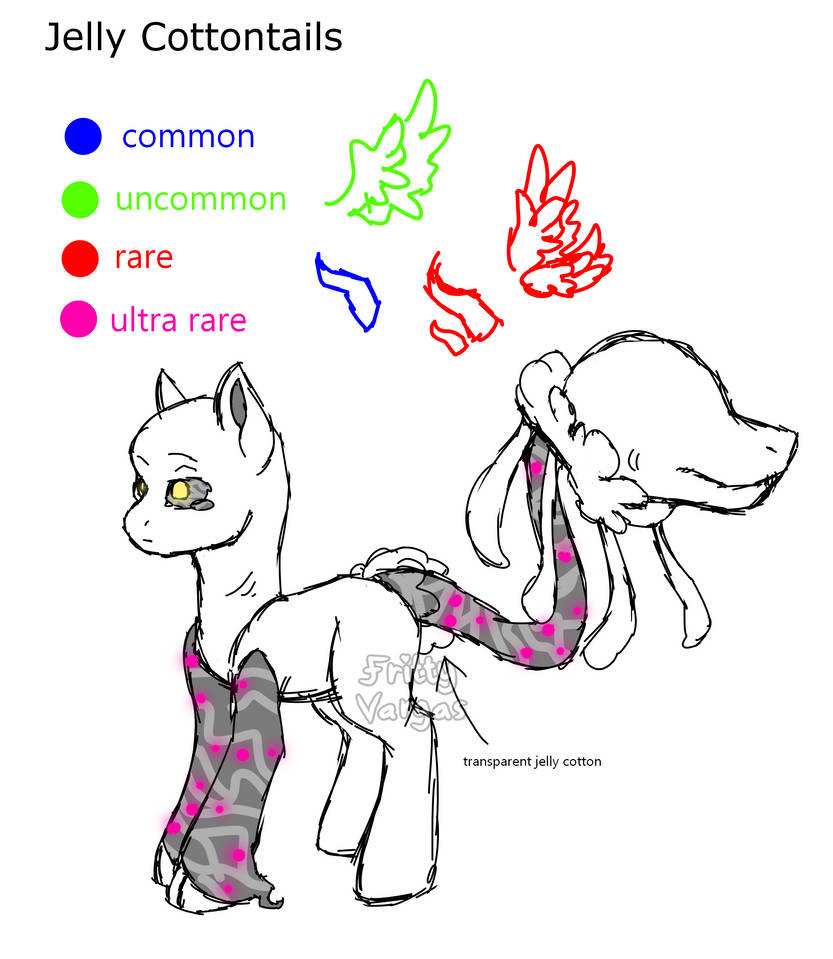 Jelly Cottontails (CLOSED SPECIES) by Points-for-Fritty