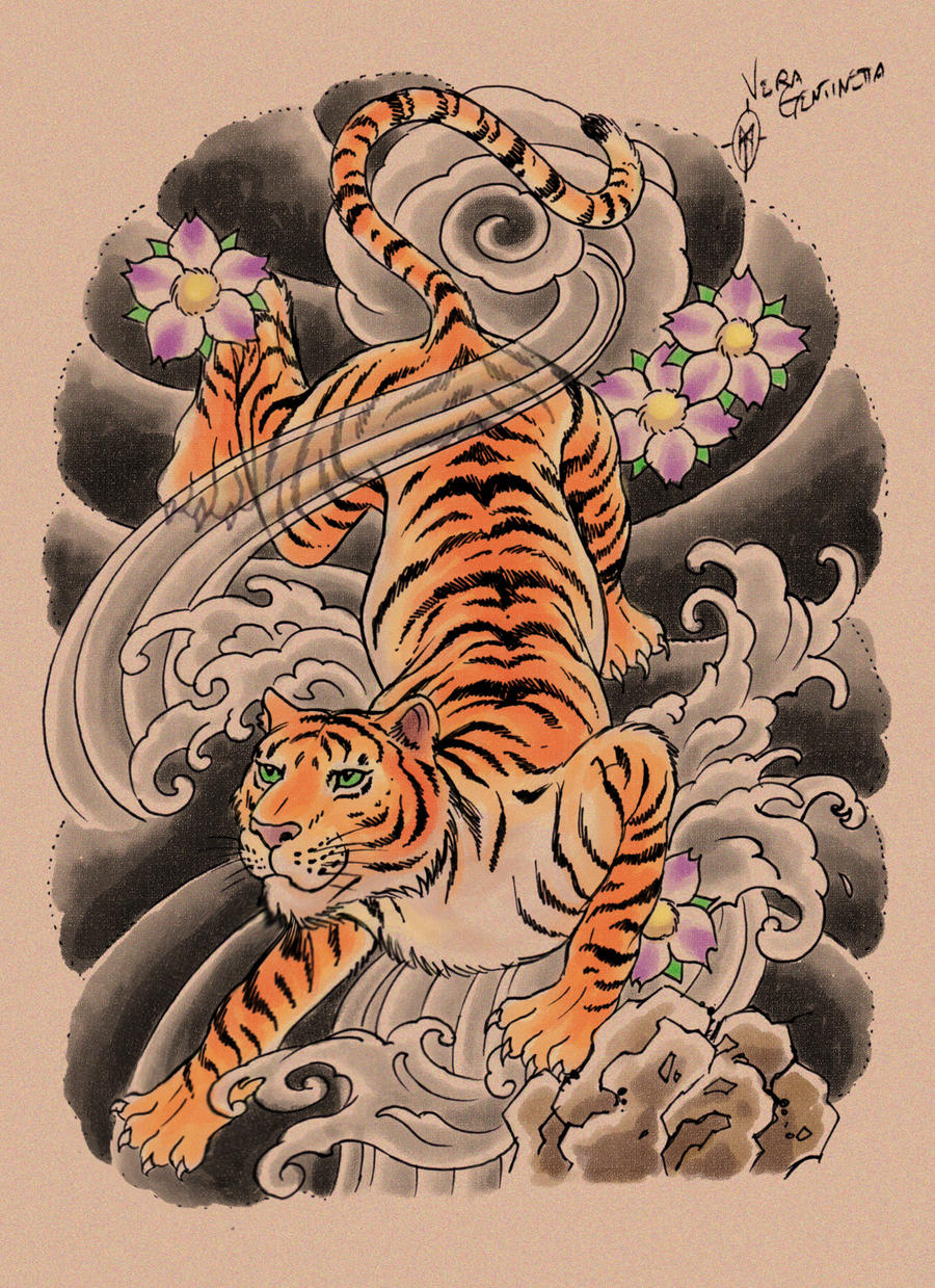 Tiger tattoo design