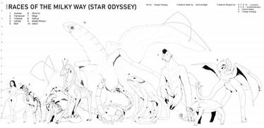 Some Races of the Milky Way (Star Odyssey)