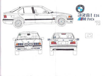 I found my second attemp of an BMW E36 sedan