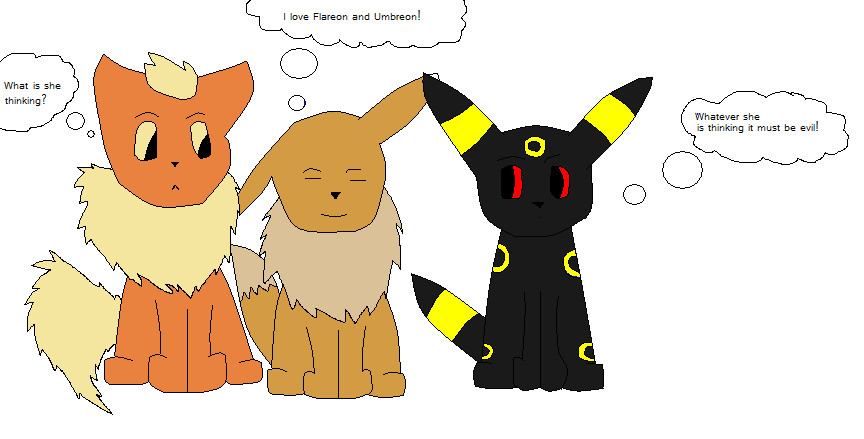 Umbreon and Flareon by Blitza by Eevee-Evolution-Club on DeviantArt