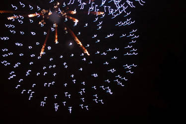 blue squiggle firework