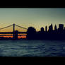 New York panoramic sunset