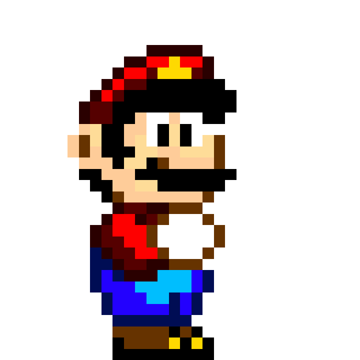 36 Bit Mario 16 bit Mario Walking by SBMArts on DeviantArt