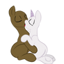 base kiss Sweetie Belle and Button