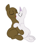base kiss Sweetie Belle and Button