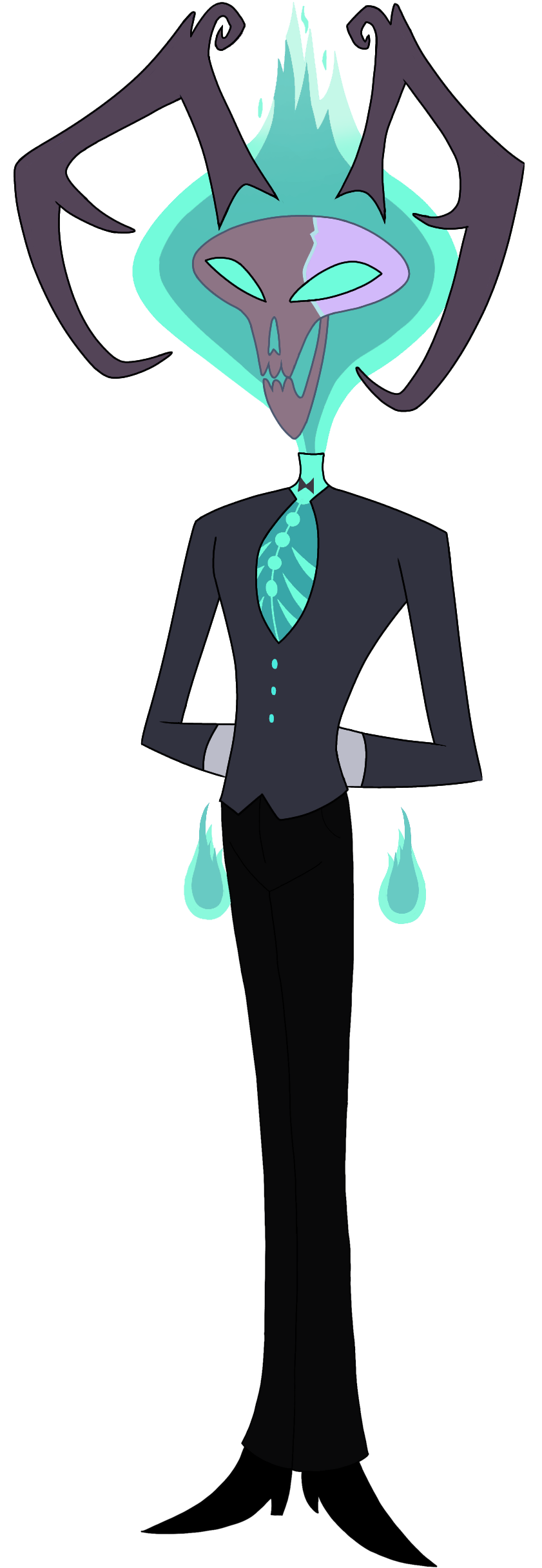 Mistro Hazbin Skull Overlord Render / Hazbin Hotel by mint271 on DeviantArt
