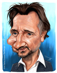 Liam Neeson Caricature