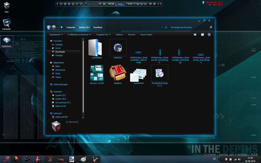 System Blue Win 7 by TheDarkMind on DeviantArt