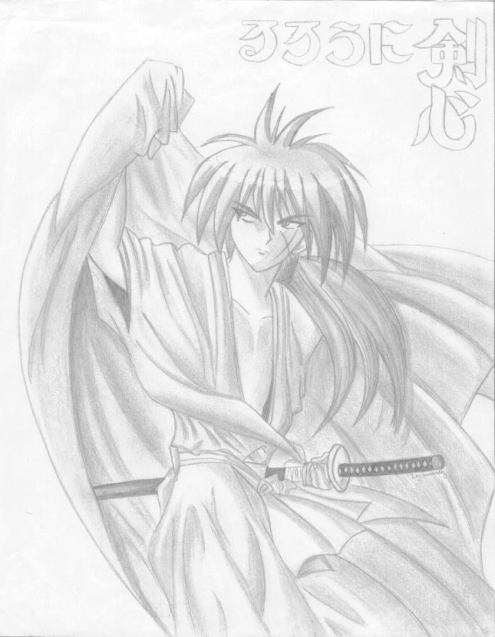 himura kenshin (rurouni kenshin) drawn by kazari_tayu