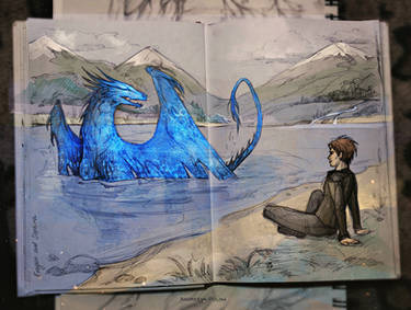 Eragon and Saphira. Leona Lake