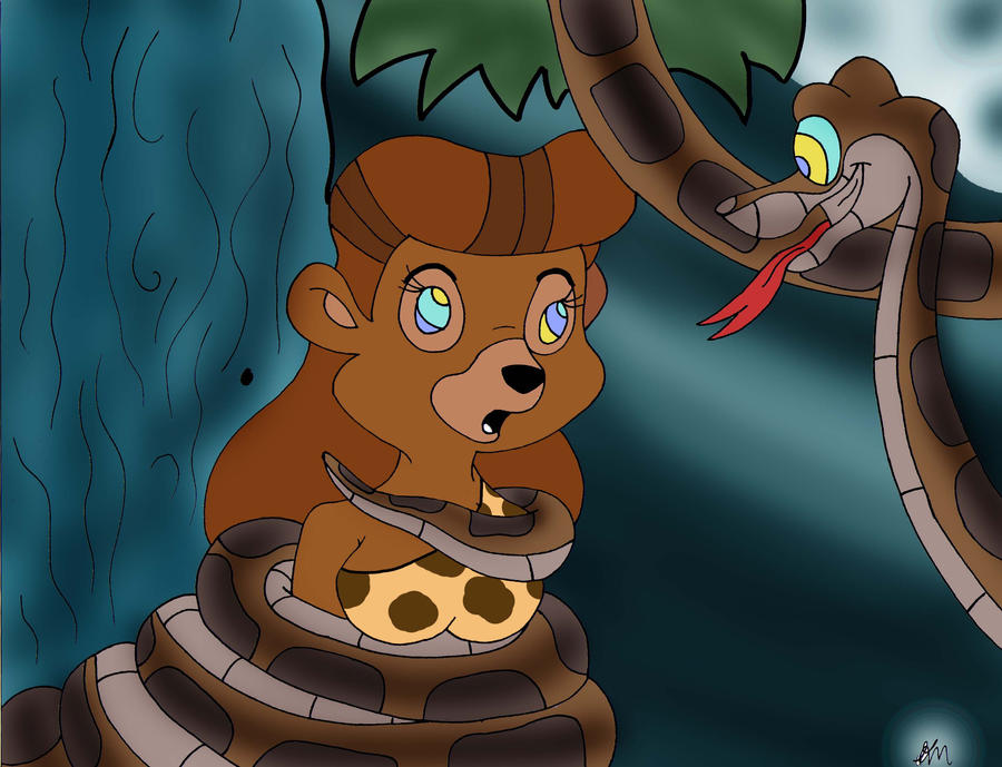 Kaa Meets Rebecca painted