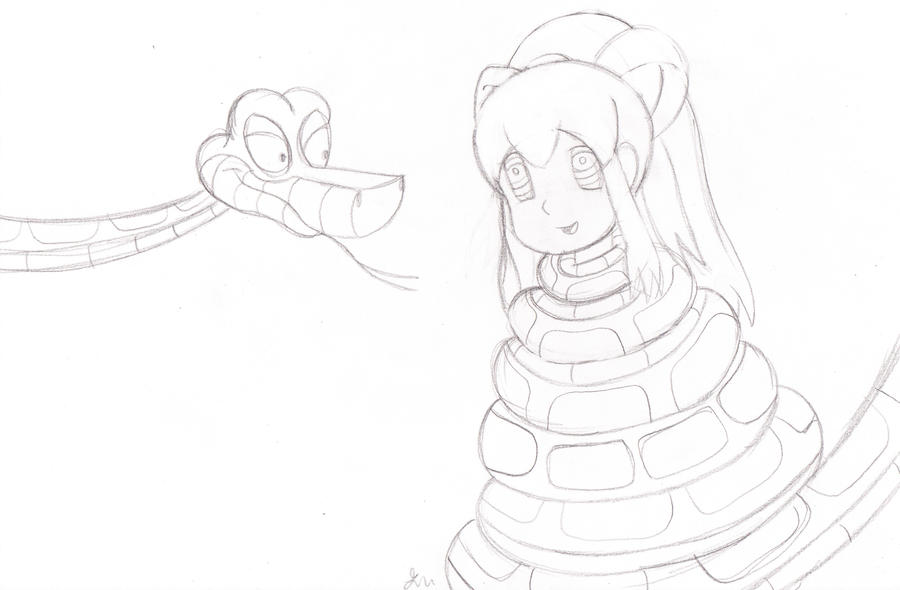 Kaa and Roll sketch by lol20 on DeviantArt
