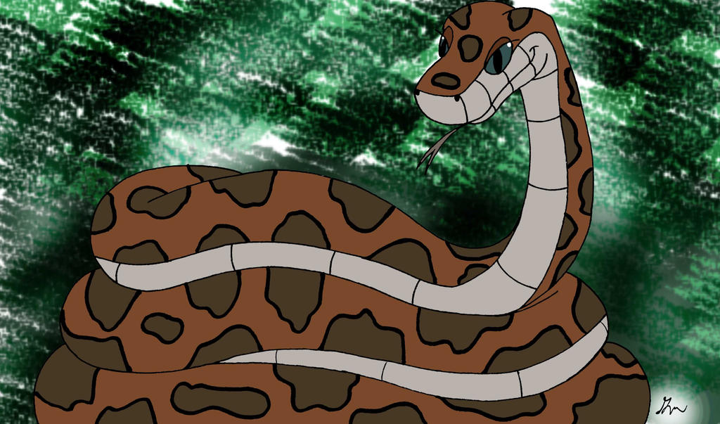 Lady Python Cartoon Kaa the Female Python Painted by lol20 on DeviantArt