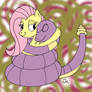 Ekans and Fluttershy Painted