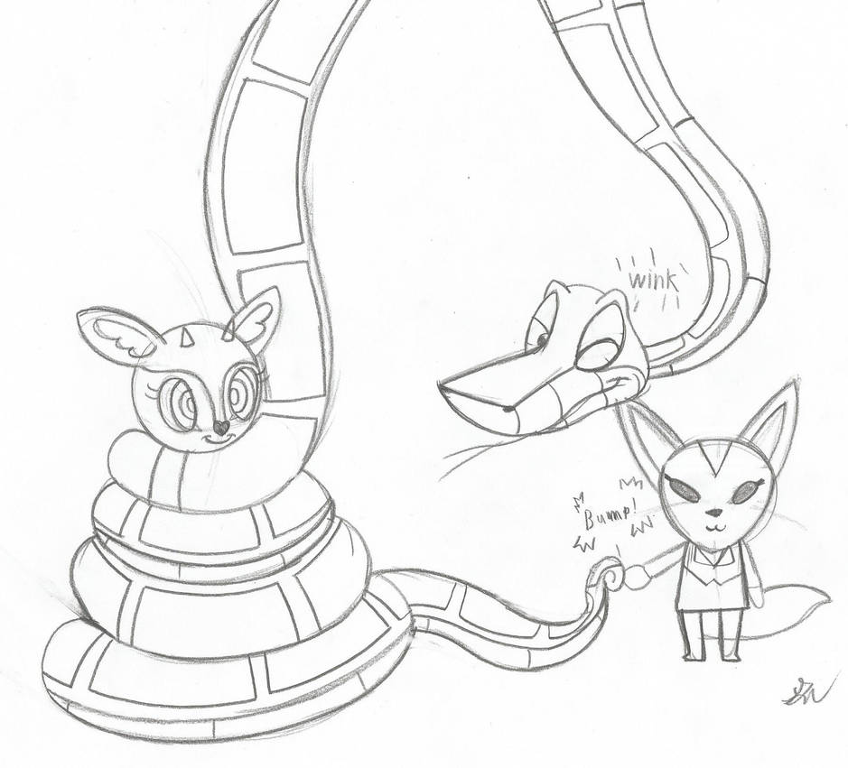 Kaa and Tsunoda Sketch by lol20 on DeviantArt