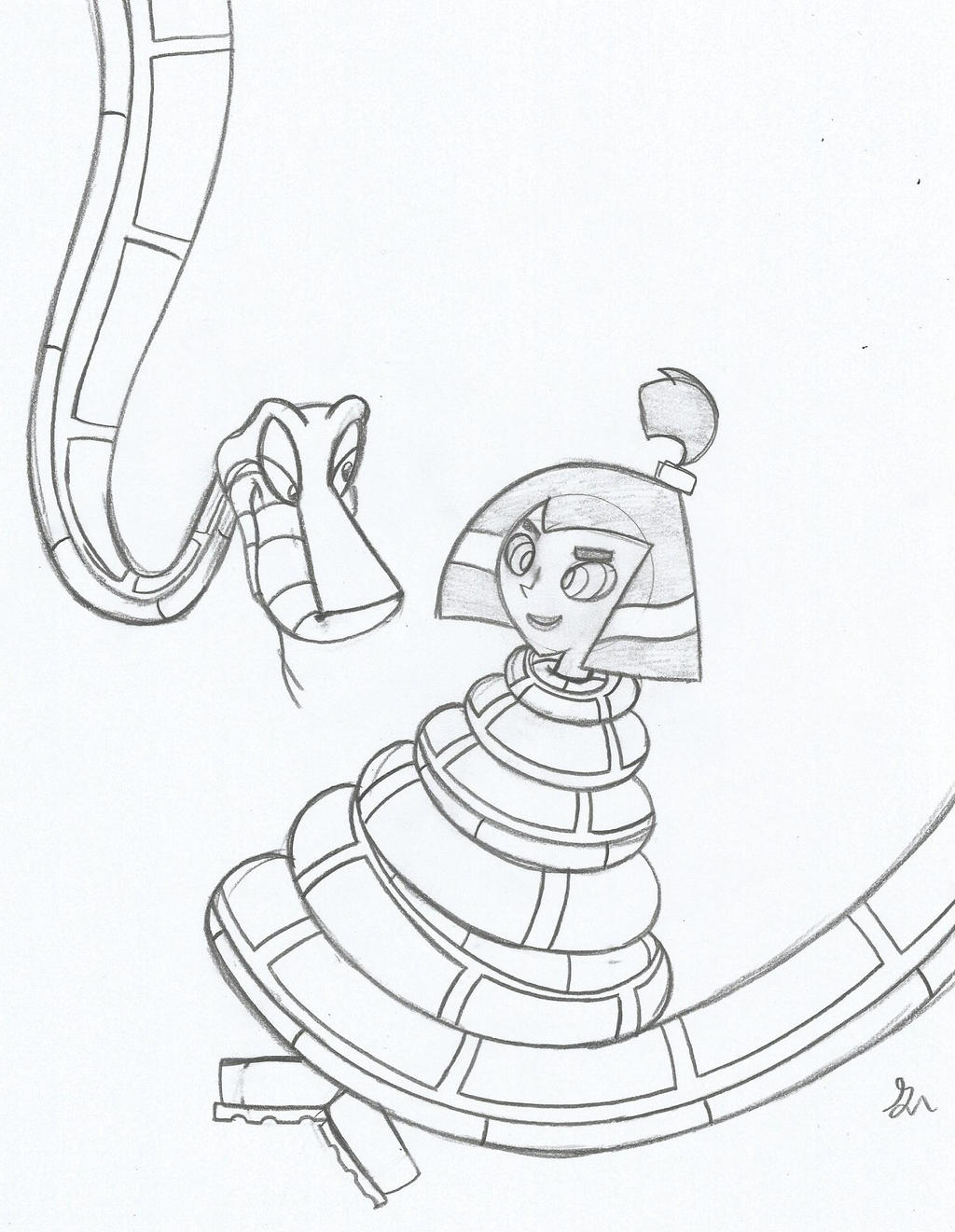 Kaa and Sam Sketch by lol20 on DeviantArt