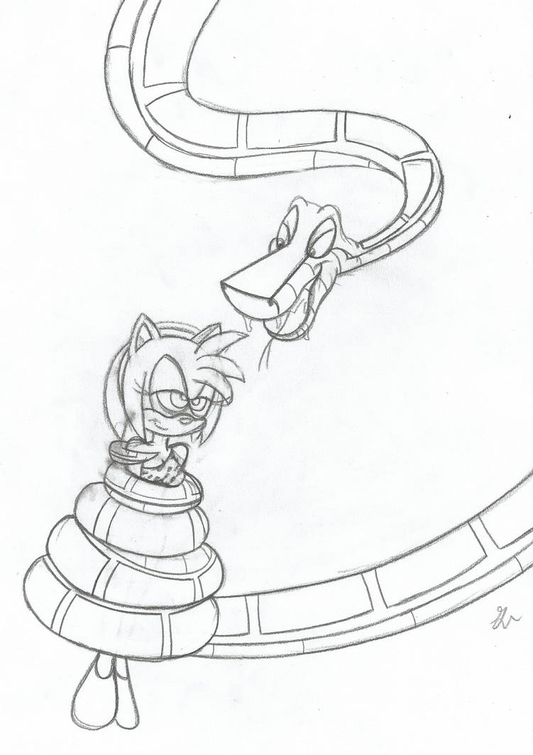 Kaa and Jungle Amy Redraw Sketch by lol20 on DeviantArt