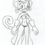 Shantae The Monkey Redraw Sketch